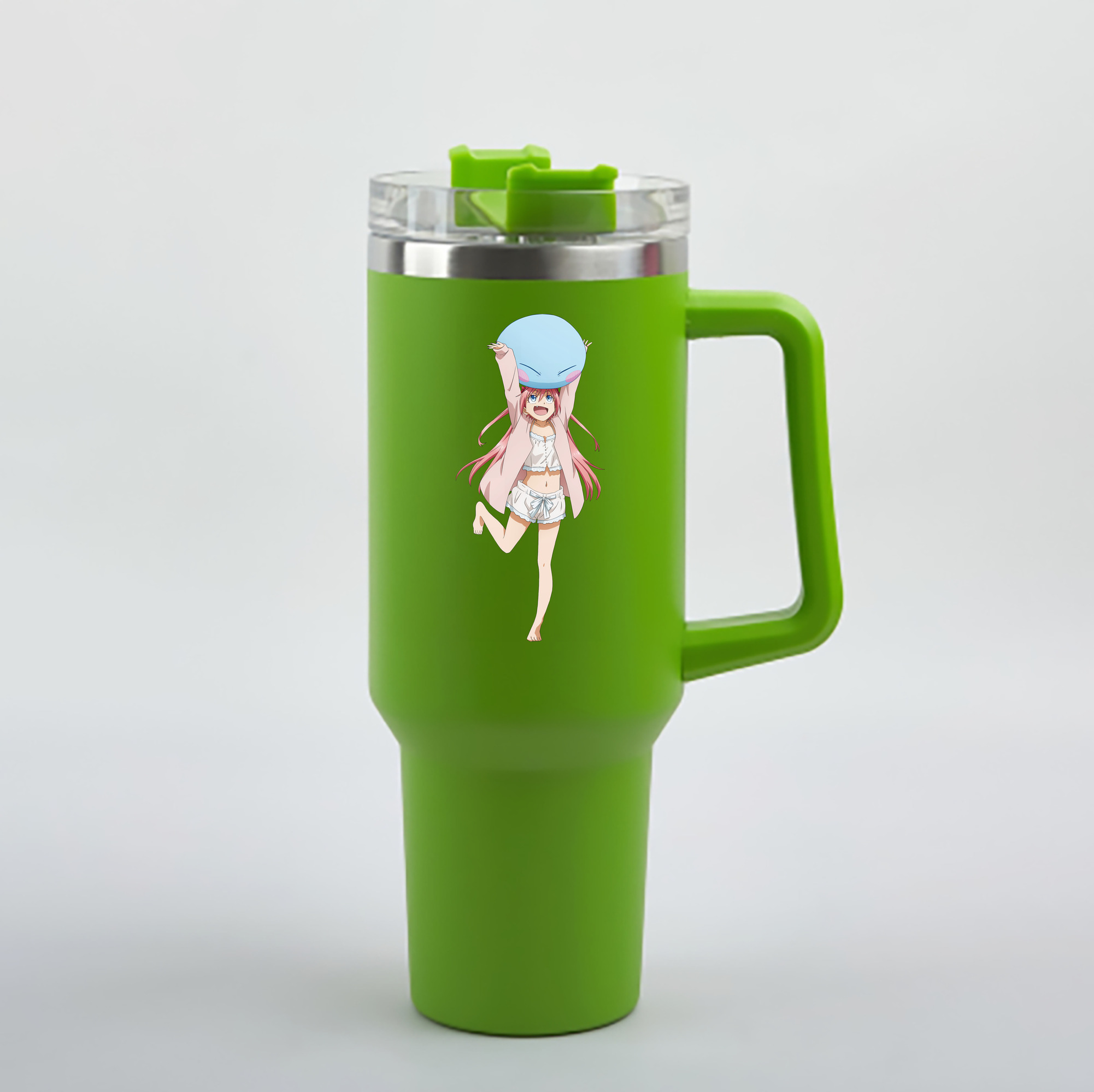 （画像用） 転スラ Regarding Reincarnated to Slime 1200mL車用タンブラー - クリスタルステッカー（プラスチックストロー付き）